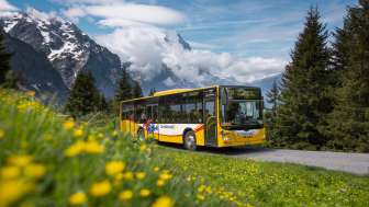 Autobús de montaña nº 128 de Grosse Scheidegg
